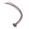 4+4 Pos. Female T-Contact DIL 22 AWG Cable Assembly, 150mm, single-end, Jackscrews - M80-FB10868F2-0150L - Harwin Plc