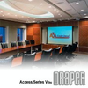 Motorized Ceiling-Recessed, Tab-Tensioned Front Projection Screen - Access/Series V - Visual Sound, Inc.