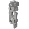 Rotary Push-to-Close Latch, Large Size, Single Stage, Perpendicular Trigger, 1/4-20 Thread, Stainless Steel, Passivated, Natural - R4-30-21-101-20 - Southco