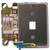 Suttle Stainless Steel 6-Conductor Wallplate with Quick-.. - 630A6 - TelephoneStuff.com
