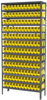 Akro-Mils Shelfmax 6500 lb Adjustable Yellow Gray Powder Coated Steel 22 ga Open Adjustable Fixed Shelving System - 144 Bins - 6500 lb Total Capacity - AS1279110Y - AS1279110Y - R. S. Hughes Company, Inc.