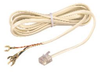 Telephone Cord Modular 4Way 25Ft, Silver; Connector Type B Gc Electronics - 44F3925 - Newark, An Avnet Company