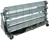 Explosion Proof Fluorescent Lights - 4 foot - 4 Lamp - for Paint Booths on Cart with Wheels -- EPLC-48-4L