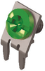 Slim-Line PC Screw Terminal, 60°-Green Screw Captivated - 7758-6 - Keystone Electronics Corp.