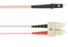 2-m, SC-MTRJ, 50-Micron, Multimode, Plenum, Pink Fiber Optic Cable - FOCMP50-002M-SCMT-PK - Visual Sound, Inc.