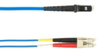 1-m, LC-MTRJ, 50-Micron, Multimode, Plenum, Blue Fiber Optic Cable -- FOCMP50-001M-LCMT-BL - Image