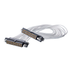 10+10 Pos. Female DIL 24 AWG Cable Assembly, 300mm, double-end, Jackscrew -- M80-FC22005F2-0300F2 - Image