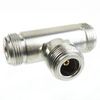 N T Adapter Female (Jack) Female (Jack) Female (Jack), Tri-Metal Plated Brass Body, High Temp - SM4573 - Fairview Microwave Inc.