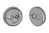 KEL-QTE | Round PluggableCcable Entry Plates- for Cables with Connectors, Tool-Less Assembly / IP54 - 43414 - icotek Corp
