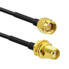 SMA Female Bulhead St. Connector With RG174 Cable (L-30CM) + SMA Male St. Connector - ET-SFS-BH-1L30C-SMS - Eteily Technologies India Pvt. Ltd.