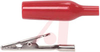 Clip, Alligator; Gold Plated; 150 V (RMS); 5 A (Max.); Black; Vinyl; 2.3 in. - 70198003 - Allied Electronics, Inc.
