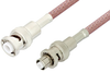 MHV Male to SHV Plug Cable 24 Inch Length Using RG142 Coax - PE3085-24 - Pasternack