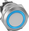 Pb Switch, Illum, Spdt, 5A, 250Vac, Blue; Product Range Eao - 38X7163 - Newark, An Avnet Company