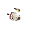 N Female Bulkhead St. Connector With RG58 Cable (L-20Mtr) + RP SMA Male St. Connector - ET-NFS-BH-2L20-SMRS - Eteily Technologies India Pvt. Ltd.