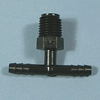 Black HDPE Threaded Tees -- 62056 - Image