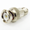 Mini UHF Female (Jack) to BNC Male (Plug) Adapter, Nickel Plated Brass Body -- SM2233 - Image