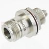 Bulkhead SMA Female (Jack) to N Female (Jack) Adapter, Passivated Stainless Steel Body, 1.2 VSWR -- SM4234 - Image
