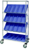 Cart, Closed Shelf, 5Shelves, 20Bin, Blu; No. Of Bins Quantum Storage - 44AC7888 - Newark, An Avnet Company