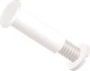 3/8 Standard Thin Post and Screw, HDPE, White - APPS2500375TW - ARKPLAS