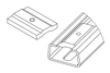 MSMC | Modular Stackable Cable Clamp / Cable Cleat- for Cable Diameters 10 - 55 mm - 32596 - icotek Corp