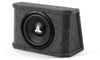 Powered Subwoofer System with Single 10WX-4 Subwoofer Driver, Dark Gray Carpet (175 W, 4 &Icirc;&copy;) - Sealed Enclosure - PWM110-WXJX - JL Audio, Inc.