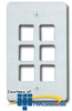 Allen Tel Six Port Faceplate - AT30-6 - TelephoneStuff.com