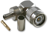 Rf / Coaxial Connector, Tnc Coaxial, Right Angle Plug, Crimp, 50 Ohm, Rg58, Rg141, Brass Rohs Compliant Radiall - 97K9282 - Newark, An Avnet Company