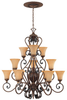 815812-BWG Large Chandeliers-Glass Shade - 426924 - Capital Lighting, Inc.