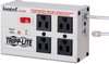 Isobar 4-Outlet Surge Protector, 6 ft. Cord with Right-Angle Plug, 3300 Joules, Diagnostic LEDs, Tel/Fax/Modem, Metal -- ISOTEL4ULTRA