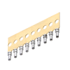 Female Vertical Throughboard Ø0.50mm Contact, 9 per carrier - D01-9840901 - Harwin Plc