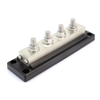 Cole Hersee 880100 Stud Busbar, 4 x 3/8, 600A, 48VDC - 47221 - Waytek, Inc.
