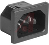 Inlet, Power; Snap In Mount; 250 VAC; 12-15 A; UL, CSA - 70133393 - Allied Electronics, Inc.