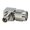 RF Adapter Right Angle SMP Male (Limited Detent) to SMA Male DC - 26.5GHz 50Ω - SMPMR-SM50+ - Mini-Circuits