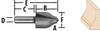 Edge Forming Bits, Vertical Raised Panel Bits (Ogee with Bead) - 733334-A - Makita USA, Inc.