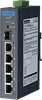4FE PoE+1G+1G SFP, Unmanaged Ethernet Switch, IEEE802.3af/at, 24~48VDC, -40~75℃ -- EKI-2706E-1GFPI-BE - Image