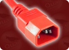 IEC-60320-C14 RED to IEC-60320-C13 RED HOME // Power Cords // IEC/Jumper Power Cords // Universal - 3500.059R - Quail Electronics