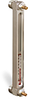Aluminum Liquid Level Gage with Card Thermometer and Shut-off, 9” Centerline, 3/4