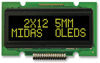 Oled, 12X2, Yellow, W/t, 4 Font Sets; Character Count X Line Midas - 47W0545 - Newark, An Avnet Company