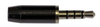 3.5mm TRRS 4 Conductor Low Profile All Metal Audio & Video Connector - 35-4CON-LP - Visual Sound, Inc.