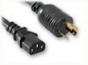 LOCKING NEMA L6-20P JAPAN to IEC-60320-C13 HOME // Power Cords // International Power Cords // Japan/Taiwan Power Cords - 2045.120 - Quail Electronics