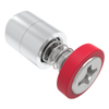 Captive Screw, M3 X 0.5, Flare-in, Phillips Recess, Smooth Red Knob - 52-33-11-4-013 - Southco