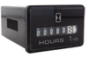 Honeywell Standard ac Hour Meter, rectangle opening, retainer mounting, 0.25 in bent blade termination, 100K hours, 22 Vac to 26 Vac operating voltage, 24 V, 60 Hz, faceplate: black with white letteri - 28061 - Honeywell Sensing & IoT