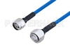Plenum N Male to 4.3-10 Male Low PIM Cable 12 Inch Length Using SPP-250-LLPL Coax , LF Solder - PE3C4141-12 - Pasternack
