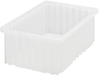 Dividable Grid Container, Clear; Bin Colour Quantum Storage - 42AC4632 - Newark, An Avnet Company