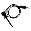X100W Mini-Hook to Banana Plug, 22 AWG PVC Test Lead - BX1W - E-Z-HOOK, a division of Tektest, Inc.