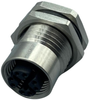 Sensor Conn, M12, 8Pos, Rcpt, Panel; Product Range Norcomp - 62AJ7468 - Newark, An Avnet Company