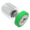 Captive Screw, M4 X 0.7, Flare-in, Phillips/Slot Combination, Smooth Green Knob - 52-4A-21-4-014 - Southco