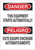Brady B-120 Fiberglass Reinforced Polyester Rectangle White Machine & Equipment Sign - 14 in Width x 20 in Height - Language English / Spanish - 39811 - 754476-39811 - R. S. Hughes Company, Inc.