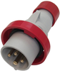 Industrial Plug, 3P, 16A, 415V, Red; Current Rating Ilme - 06AC2442 - Newark, An Avnet Company
