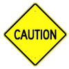 Caution Sign - W-64 - Traffic Safety Warehouse